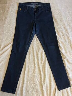 Second Yoga Slim Skinny Jeans in Dark Blue